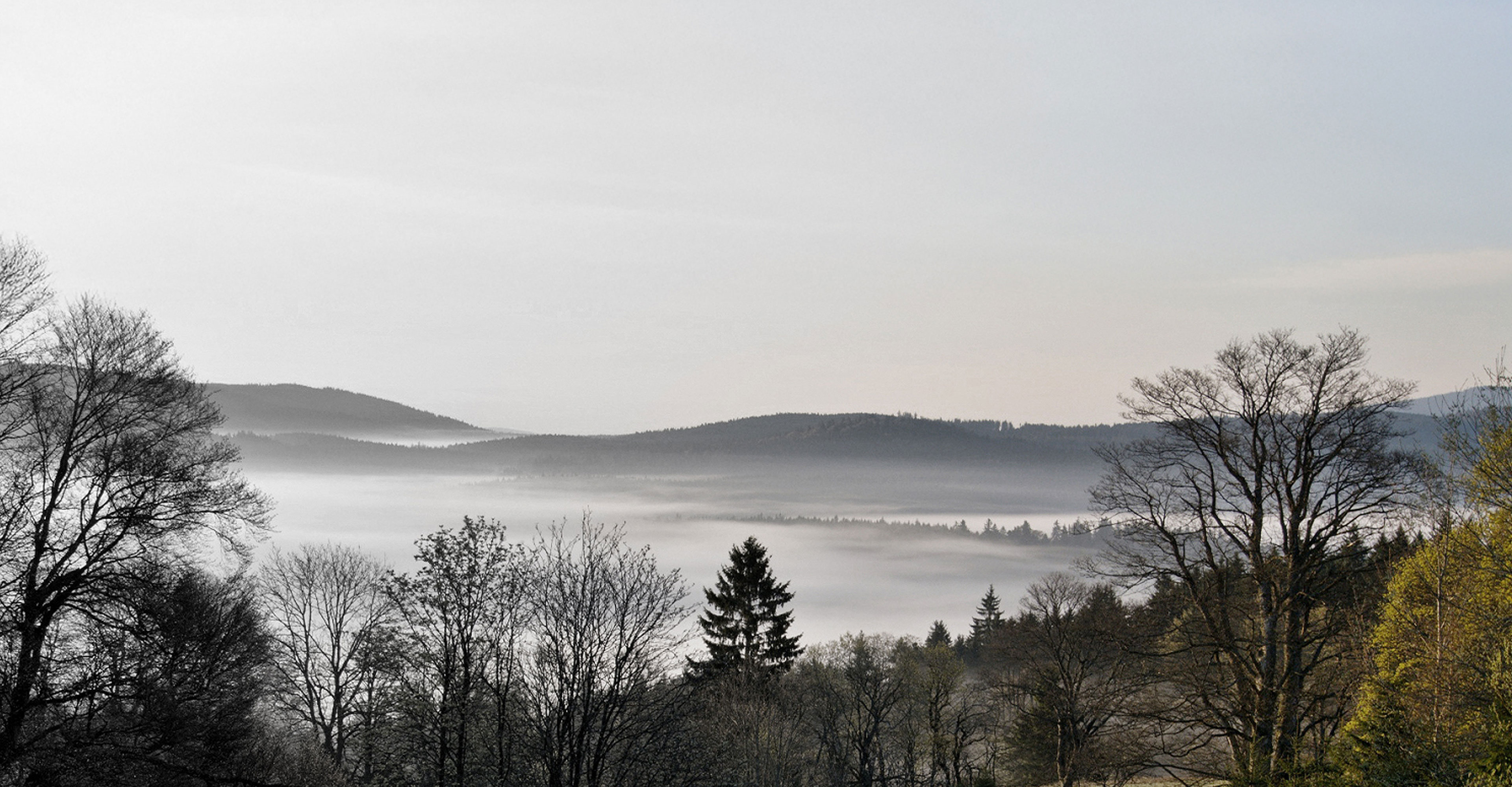 České Žleby – pohled do údolí